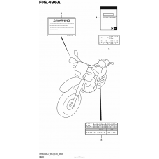 Информационные наклейки (Dr650Sel7 E03)