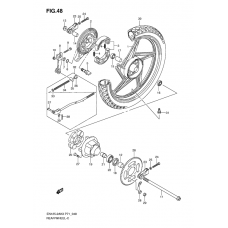 Rear wheel complete assy              

                  En125-2ak3