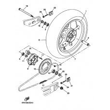 Rear wheel complete assy