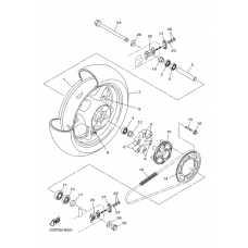 Rear wheel complete assy