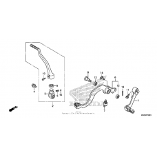 Pedal + kick starter arm