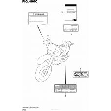 Информационные наклейки (Dr650Sel6 E33)