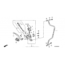 Front brake master cylinder