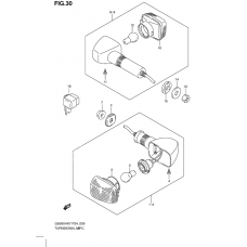 Turnsignal front & rear lamp              

                  Gs500fh