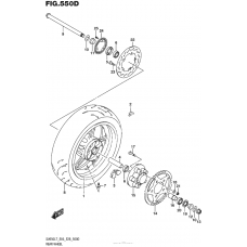 Заднее колесо (Sv650Al7 E33)