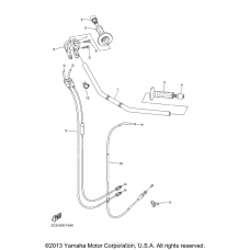 Steering handle cable