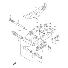 Rear swinging arm              

                  Model w/x/y/k1 e18, e22, e24