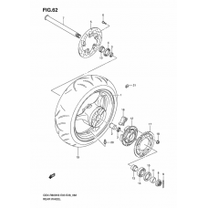 Rear wheel complete assy