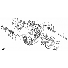 Rear wheel complete assy