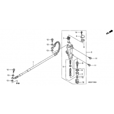 Rr. brake master cylinder