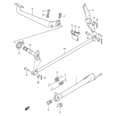 Stand/rear brake