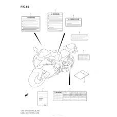 Информационные наклейки (Gsx-R750 L2 E03)