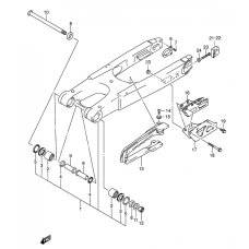 Rear swinging arm