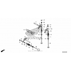 Camshaft + valve (fr.)