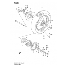 Rear wheel complete assy