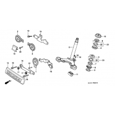 Steering stem/horn              

                  CB125TDJ/TP