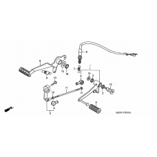 Brake pedal/ change pedal