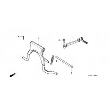 Stand/kick starter arm