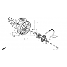 Rear wheel complete assy