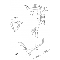 Prop stand - rear brake