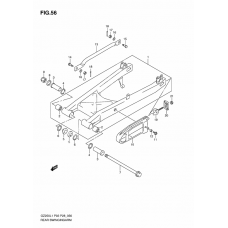 Rear swinging arm