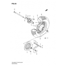 Rear wheel complete assy