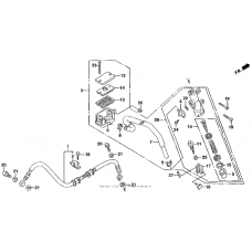 Rear brake master cylinder