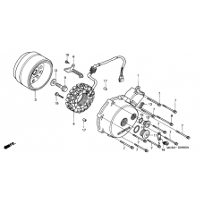 Left crankcase cover/ generator