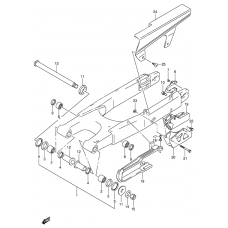 Rear swinging arm