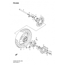 Rear wheel complete assy              

                  Sv650ak7/sak7