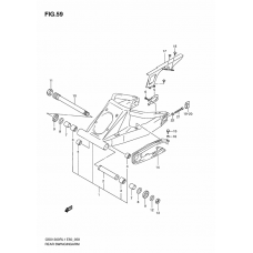 Rear swinging arm