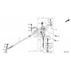 Rear brake master cylinder