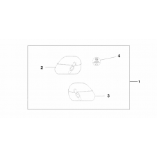 Leather saddlebag set