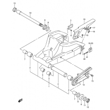 Rear swinging arm