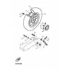 Rear wheel complete assy
