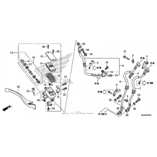 Front brake master cylinder (2)