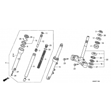 Steering stem/front fork