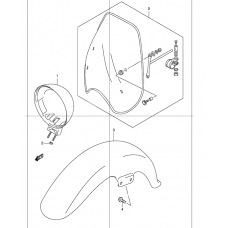 Front fender              

                  Model k2/k3/k4