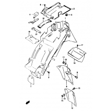 Rear fender              

                  Gsf1200sav/saw/sax/say