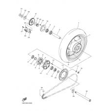 Rear wheel complete assy