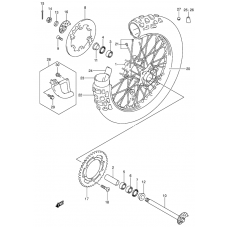 Rear wheel complete assy