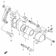 Front caliper