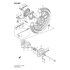 Rear wheel complete assy              

                  En125huk7/huk8