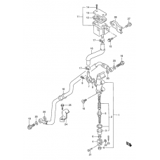 Rear master cylinder