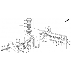 Rear brake master cylinder              

                  CB750F2