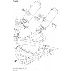 Выхлопная система (Gsx1300Ral4 E33)