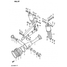 Rear swinging arm