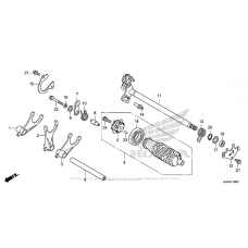 Gearshift drum (1)