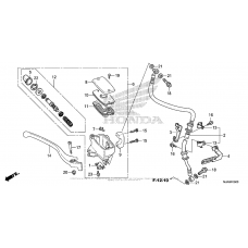 Front brake master cylinder (1)