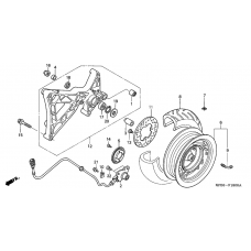 Rear wheel complete assy